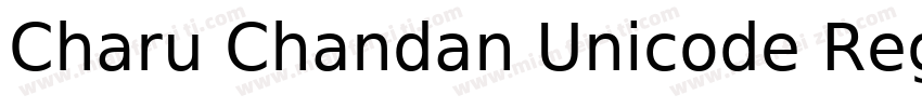 Charu Chandan Unicode Regular字体转换
